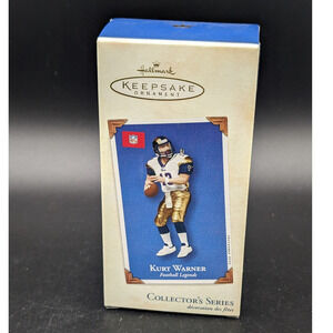Vintage NFL Kurt Warner St. Louis Rams Hallmark Keepsake Christmas Ornament